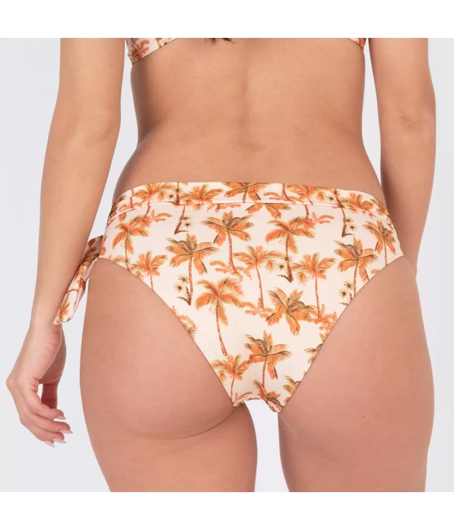 Culotte de maillot femme nouée meknes écru | Kiwi Saint Tropez