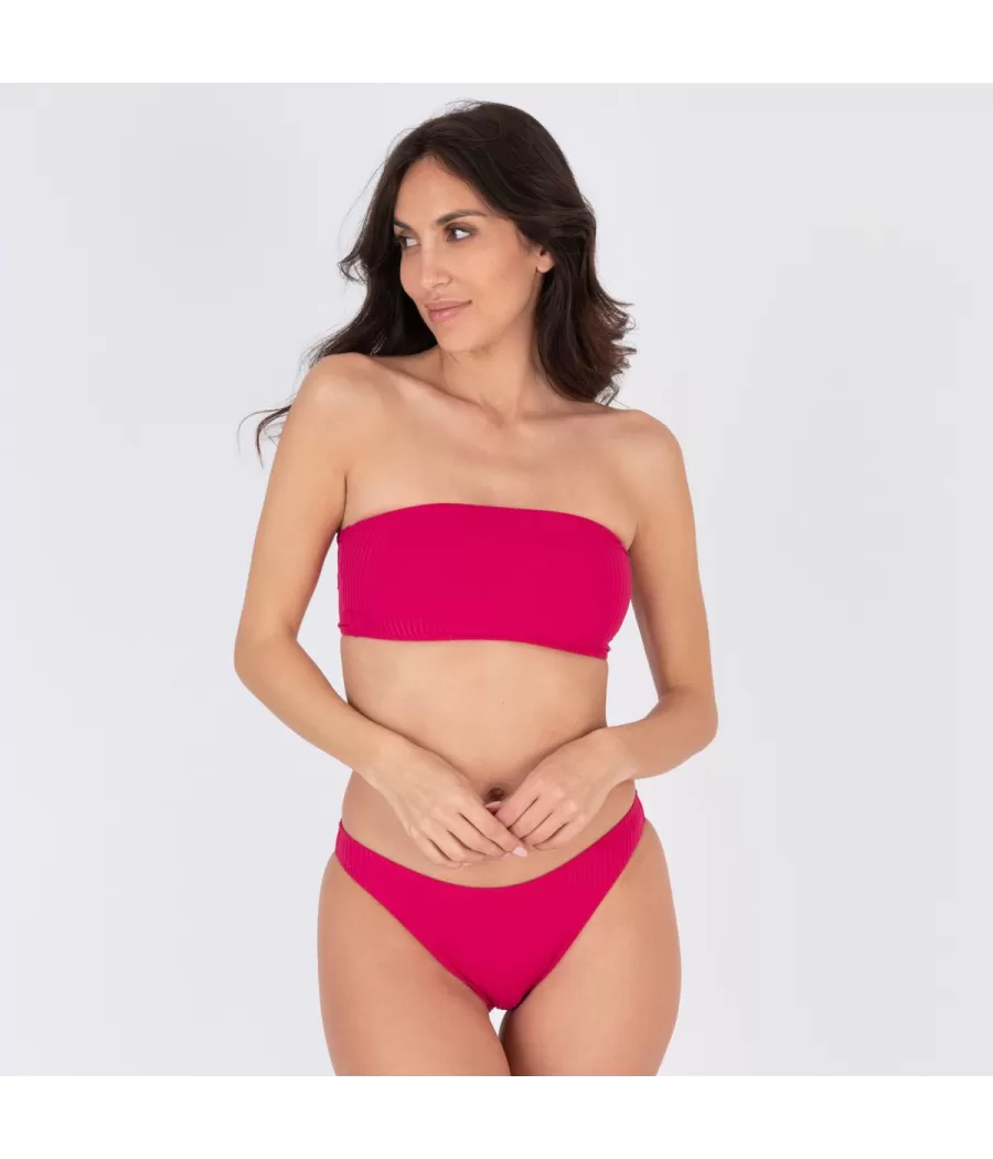 Culotte de maillot femme basique mara fushia (Exclu web 2024) | Kiwi Saint Tropez