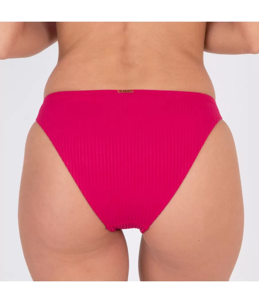 Culotte de maillot femme basique mara fushia (Exclu web 2024) | Kiwi Saint Tropez