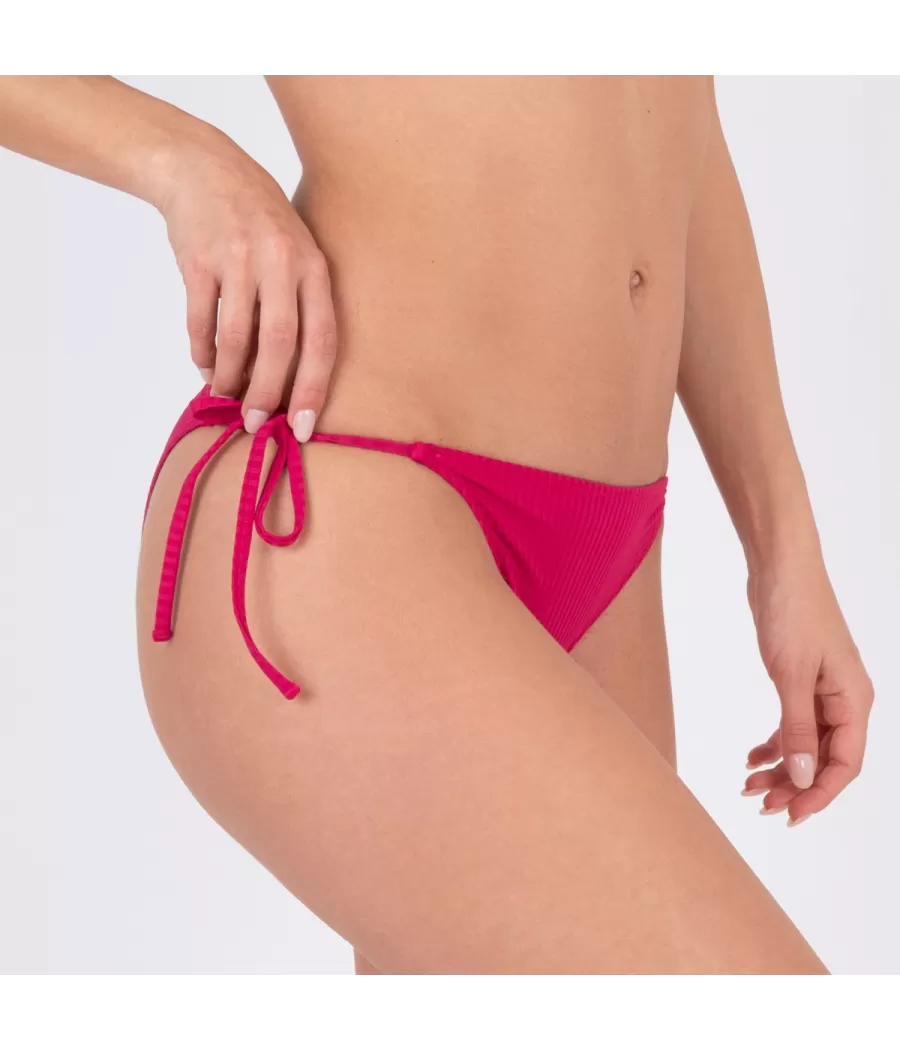 Culotte de maillot femme nouée mara fushia (Exclu web 2024) | Kiwi Saint Tropez