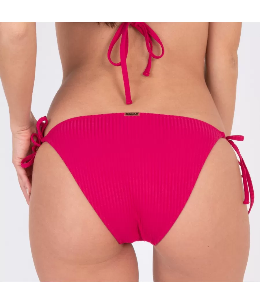 Culotte de maillot femme nouée mara fushia (Exclu web 2024) | Kiwi Saint Tropez