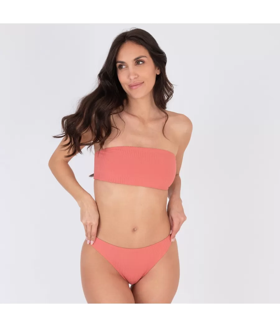 Haut de maillot femme bandeau mara rose grise (Exclu web 2024) | Kiwi Saint Tropez