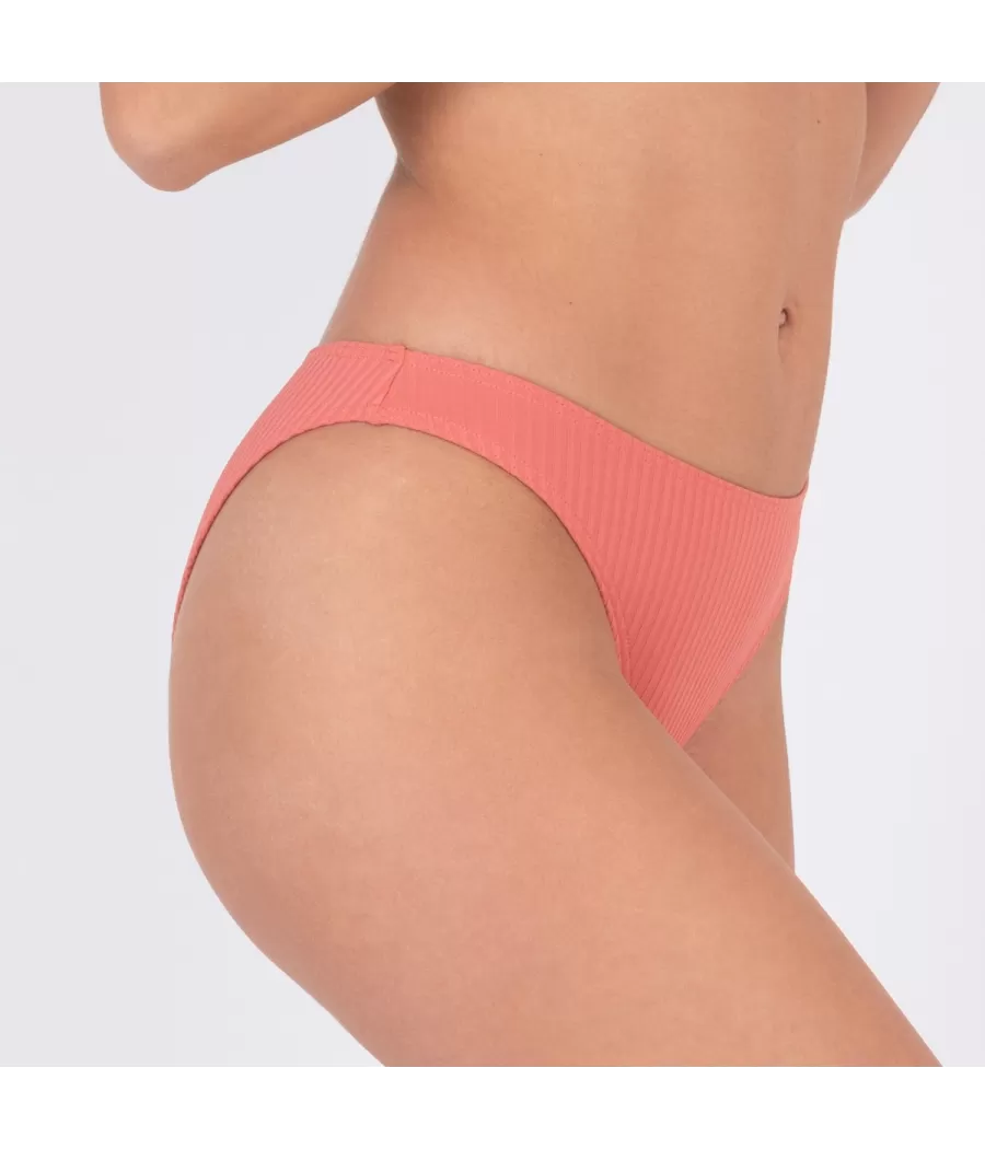 Culotte de maillot femme basique mara rose grise (Exclu web 2024) - Plain mix and match | Kiwi Saint Tropez