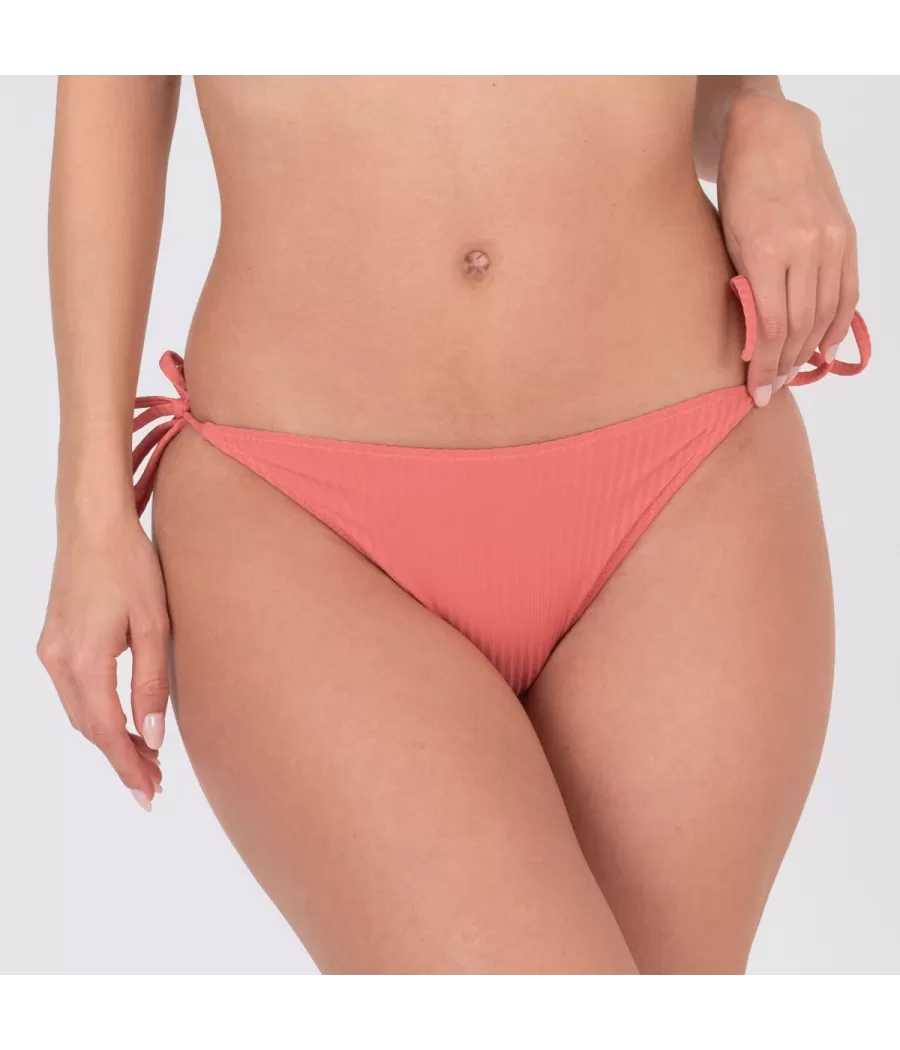 Culotte de maillot femme nouée mara rose grise (Exclu web 2024) - Maillots séparables unis | Kiwi Saint Tropez