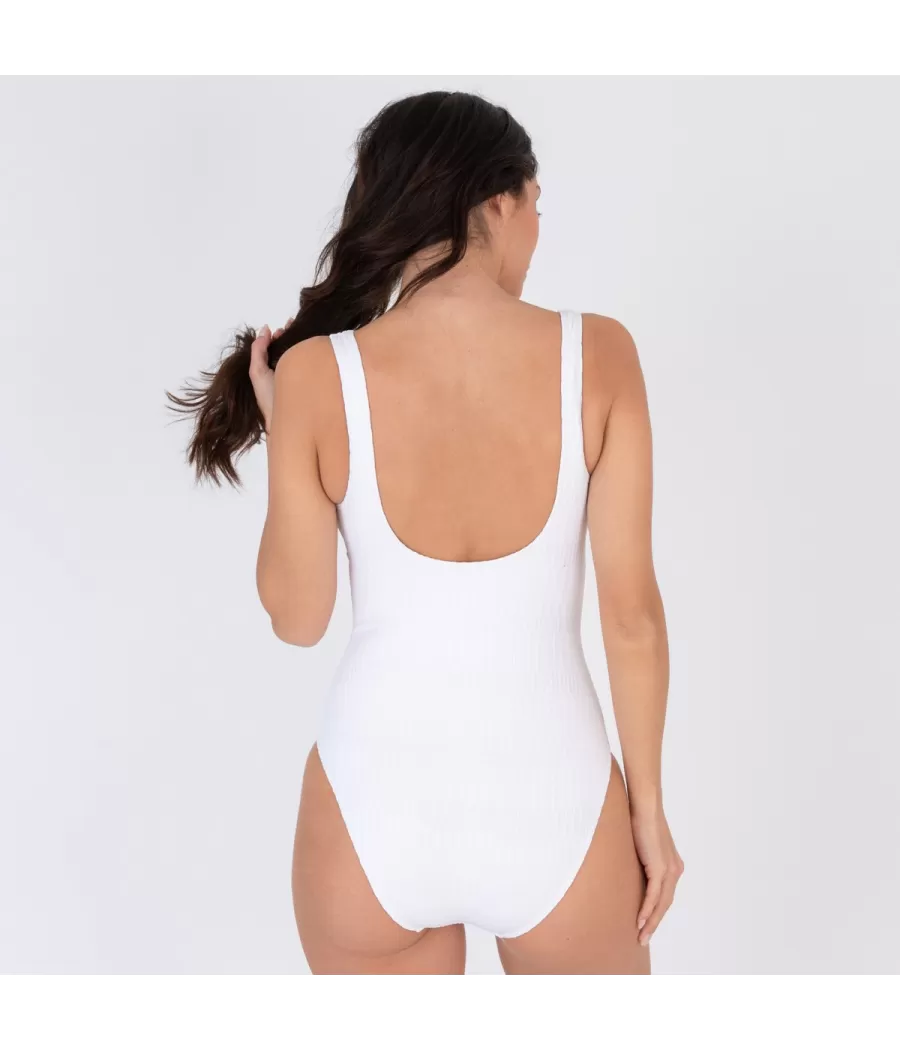 Maillot 1 pièce femme basique Sahel blanc - Maillots 1 piece unis | Kiwi Saint Tropez