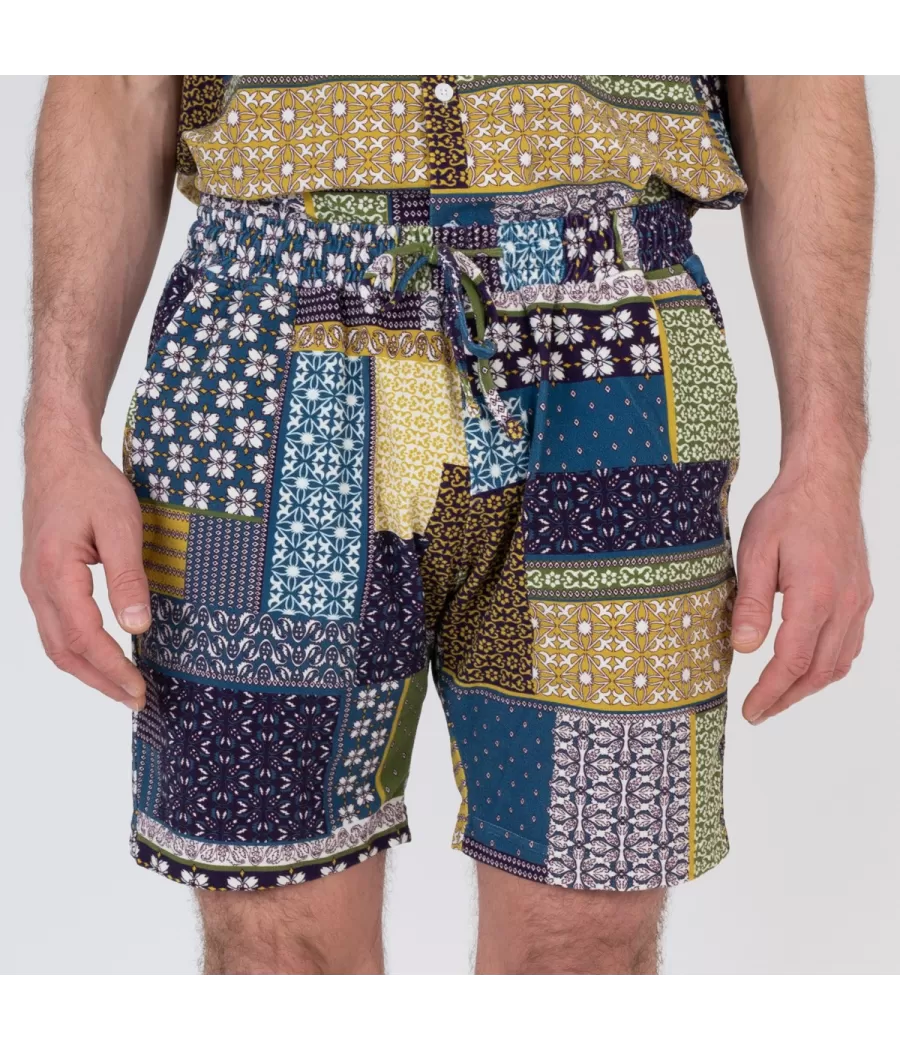 Short homme éponge cérame multico | Kiwi Saint Tropez