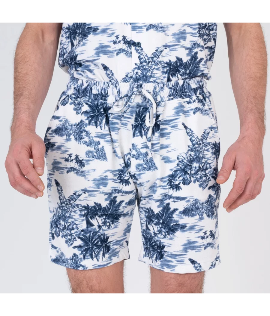 Short homme éponge vintage denim - Bermudas homme | Kiwi Saint Tropez