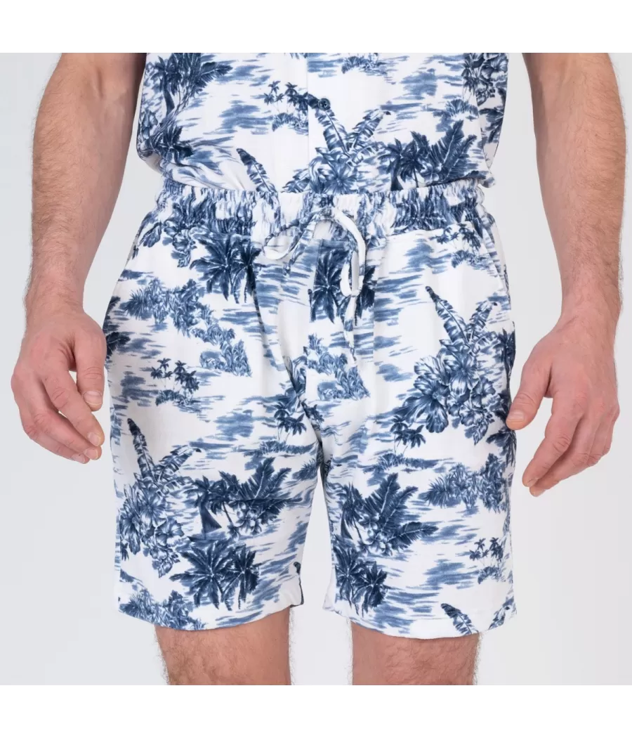 Short homme éponge vintage denim | Kiwi Saint Tropez