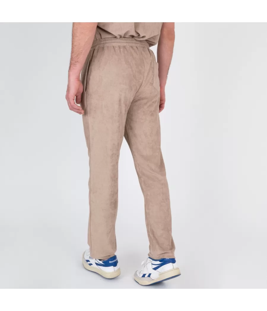 Pantalon homme éponge Terry beige | Kiwi Saint Tropez