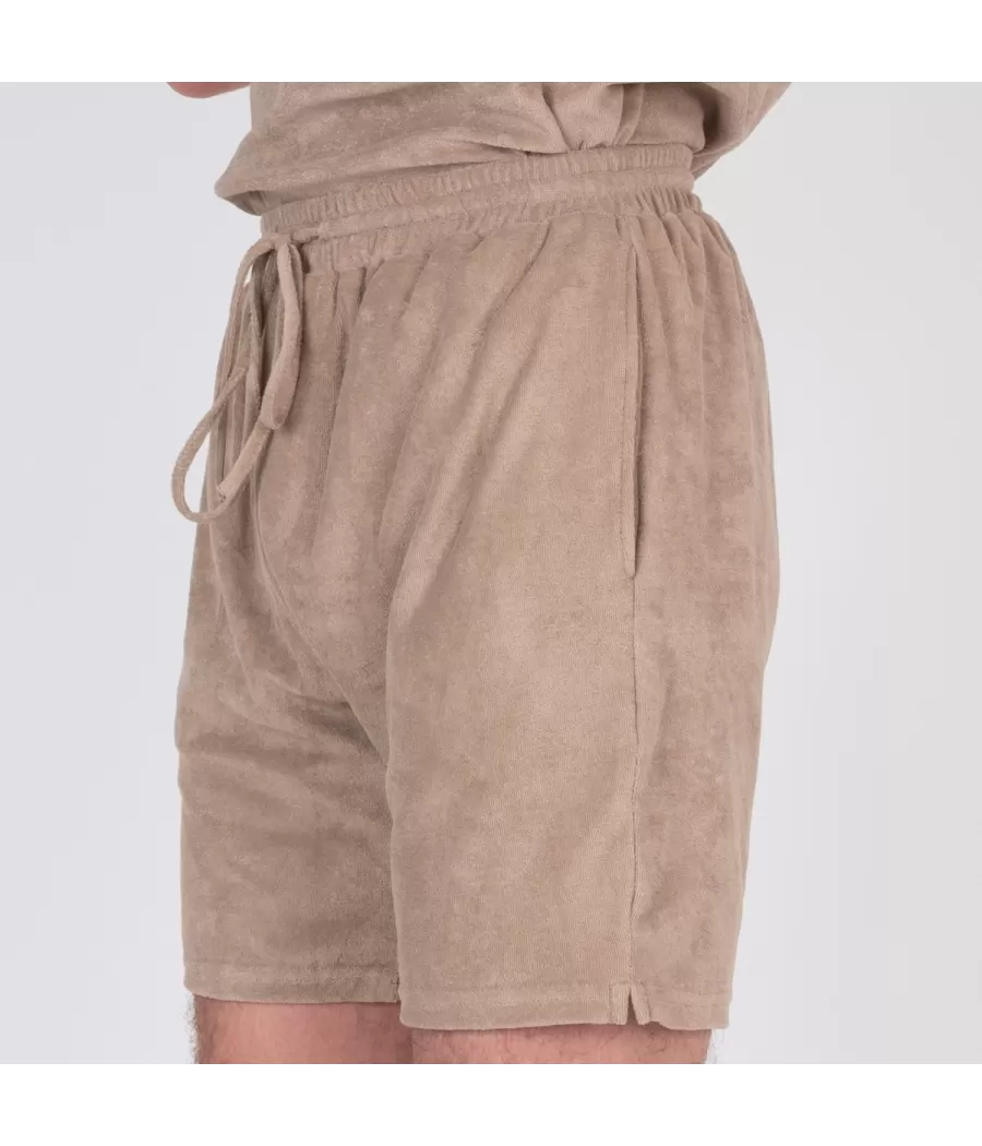 Terry heren bermuda beige - Bermudas homme | Kiwi Saint Tropez