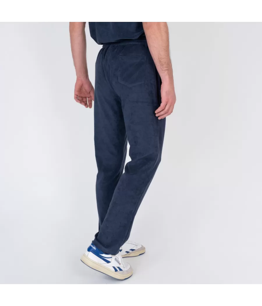 Pantalon homme éponge Terry marine | Kiwi Saint Tropez