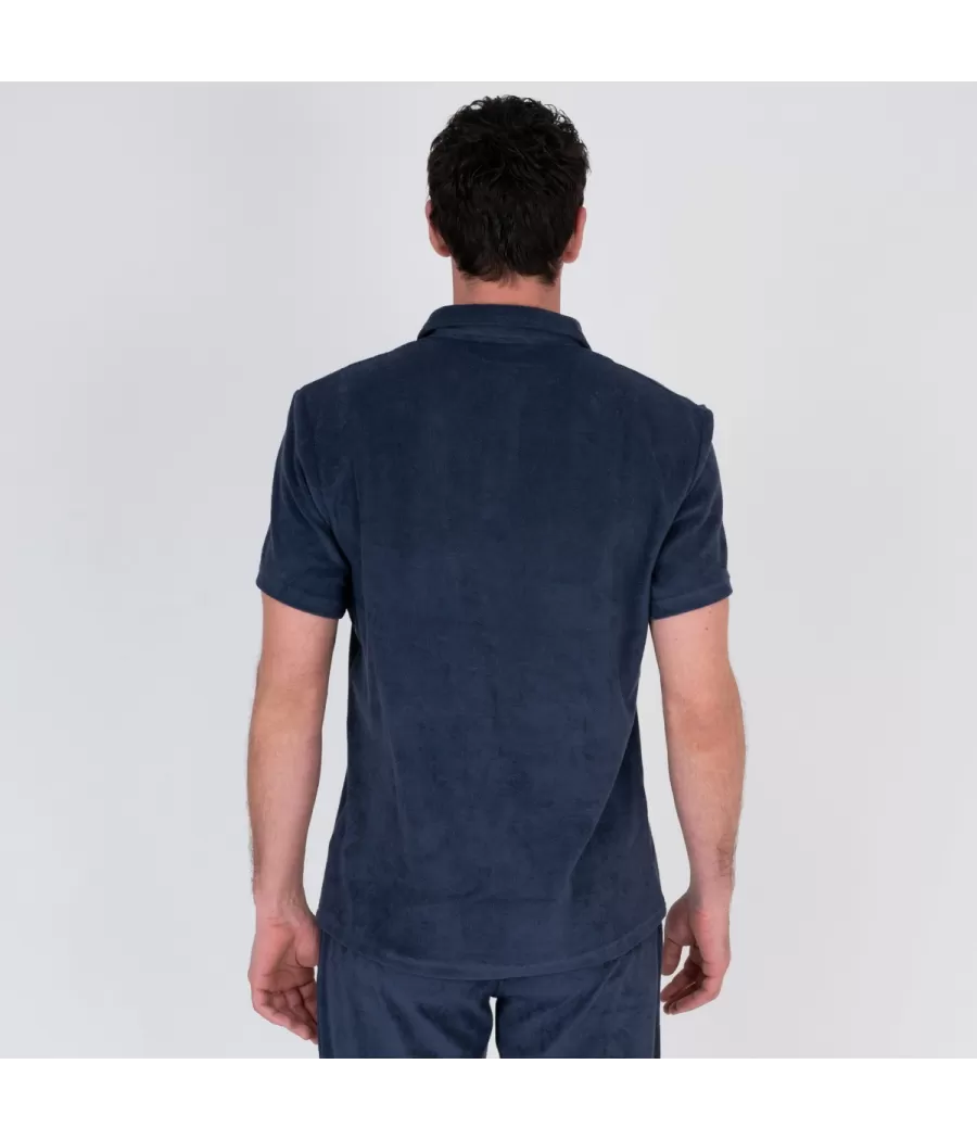 Polo homme éponge Terry marine | Kiwi Saint Tropez