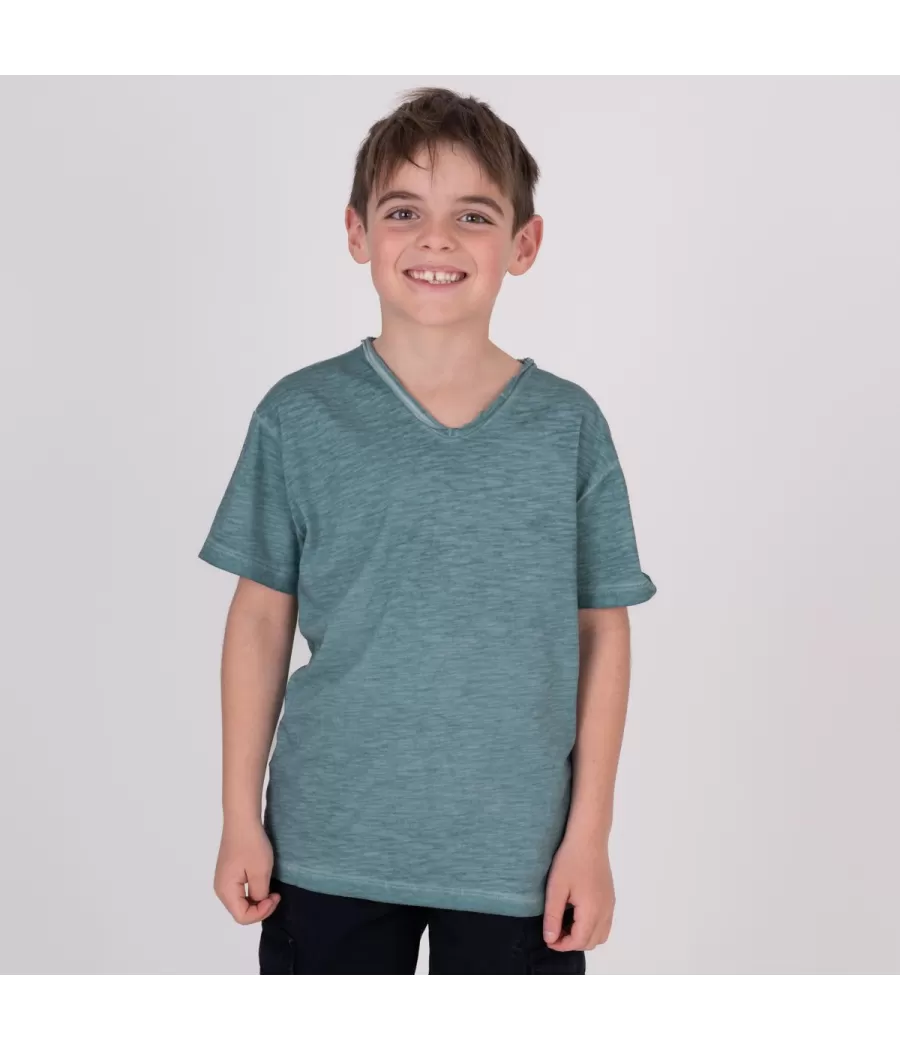 T-shirt garçon tikiti kaki - T-shirts boy | Kiwi Saint Tropez