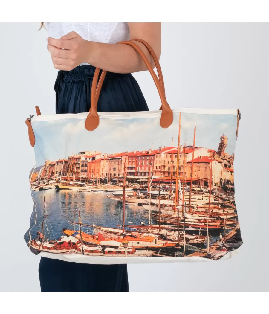 Sac photo Saint Tropez multico - Sacs de plage | Kiwi Saint Tropez