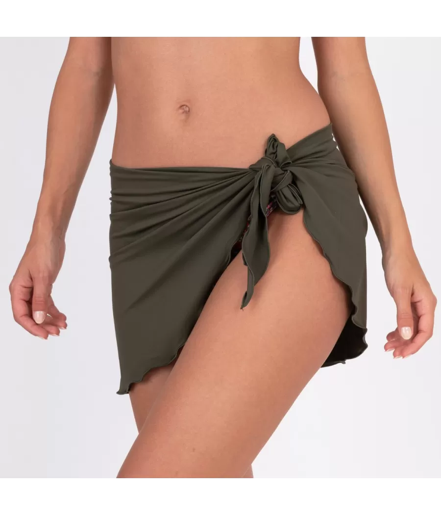 Paréo femme savane kaki - Wrap | Kiwi Saint Tropez