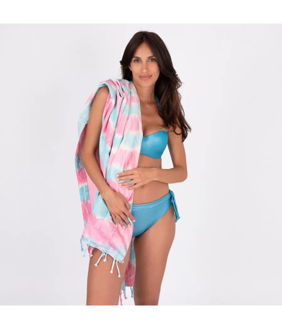 Fouta handdoekbinder en dobbelsteen multico - Foutas | Kiwi Saint Tropez