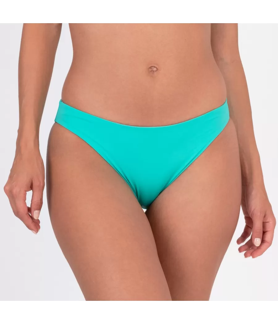 Culotte de maillot femme simple bicolore lagon | Kiwi Saint Tropez