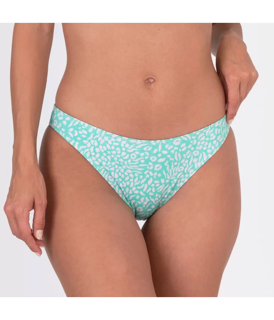 Culotte de maillot femme basique félin menthe