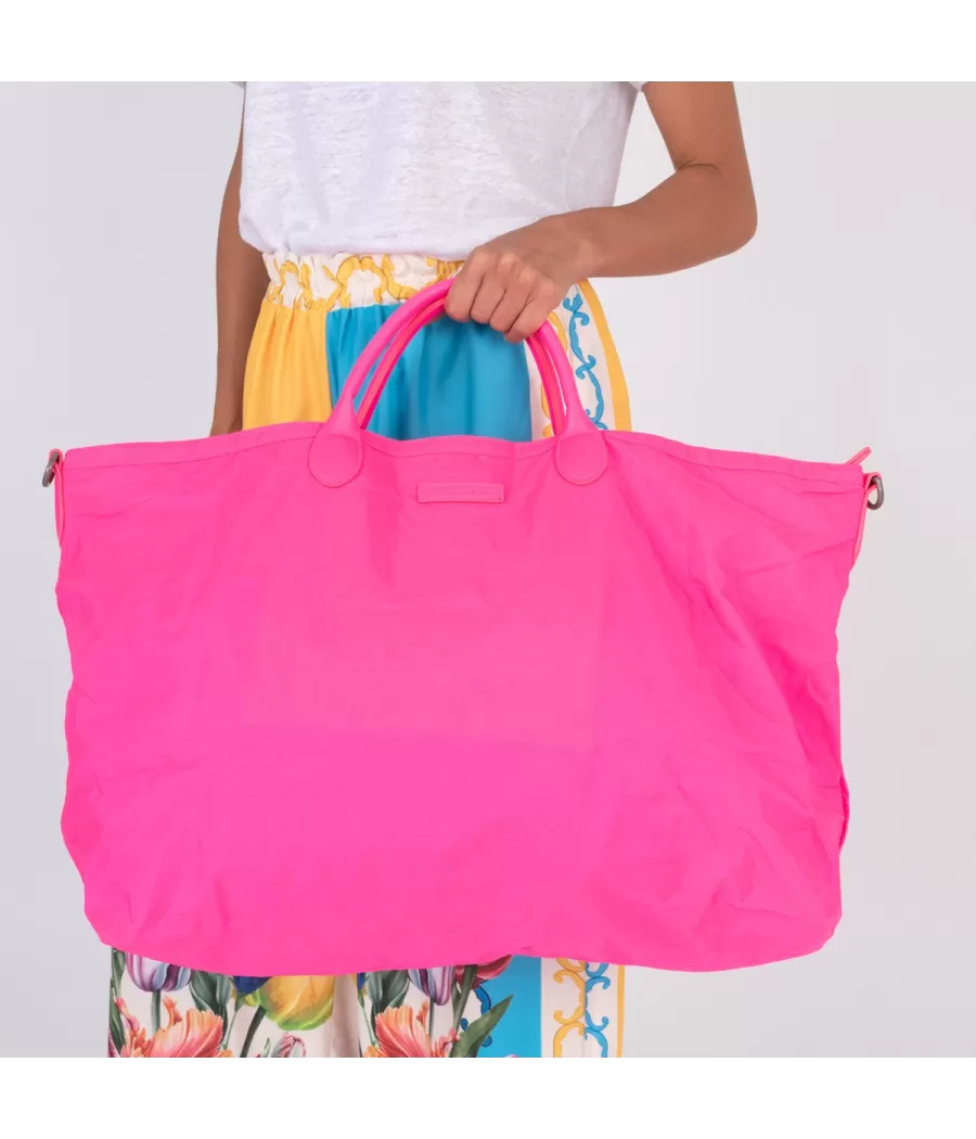 Sac icone Saint Tropez rose fluo large | Kiwi Saint Tropez