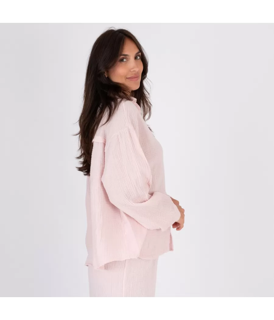 Chemise femme gaze de coton layette | Kiwi Saint Tropez