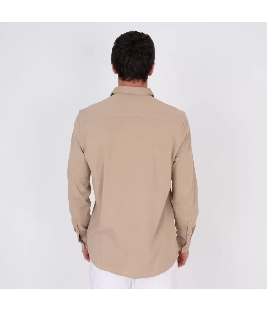 Chemise Homme Jersey W beige - Shirts men  | Kiwi Saint Tropez