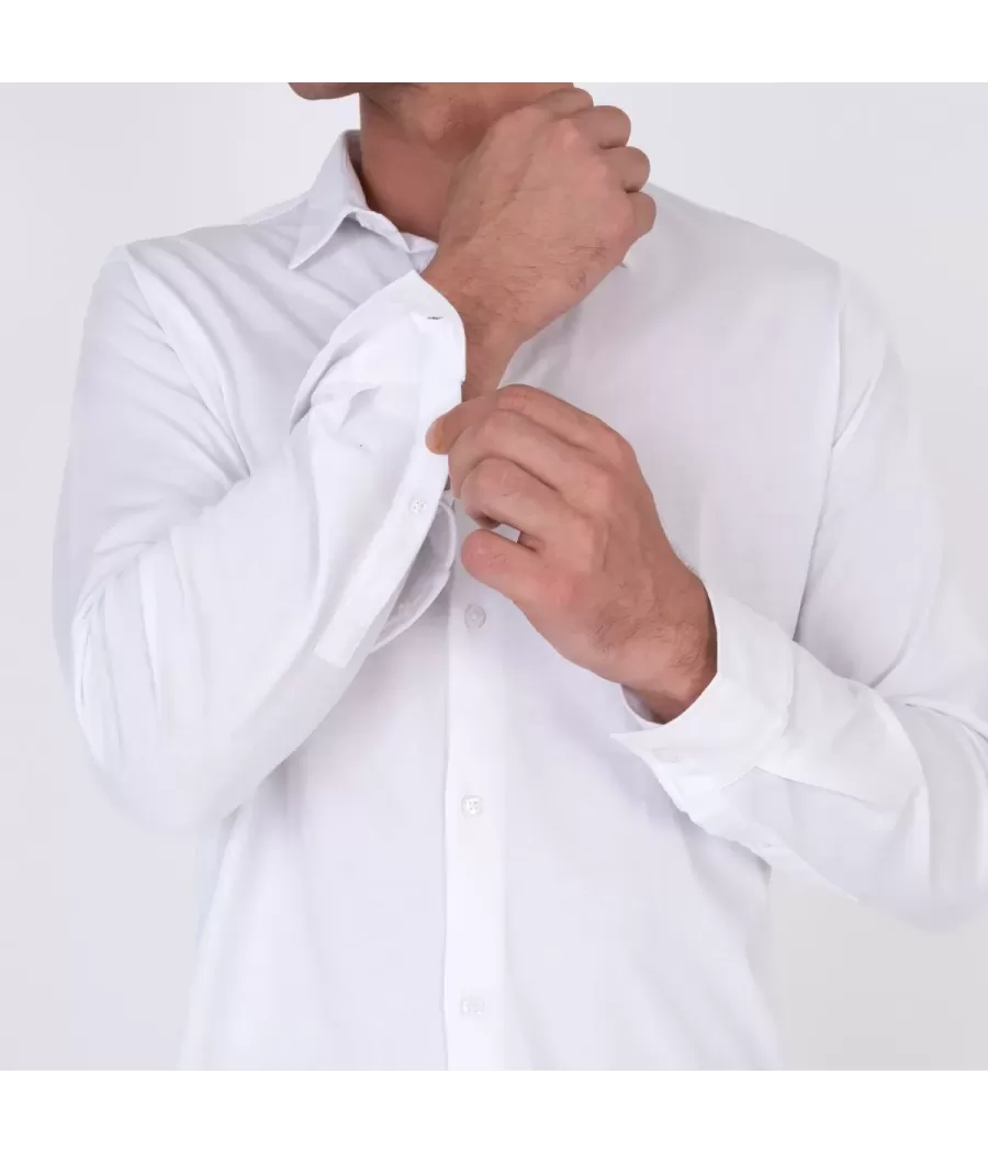 Chemise Homme Jersey W blanc - Chemises homme | Kiwi Saint Tropez