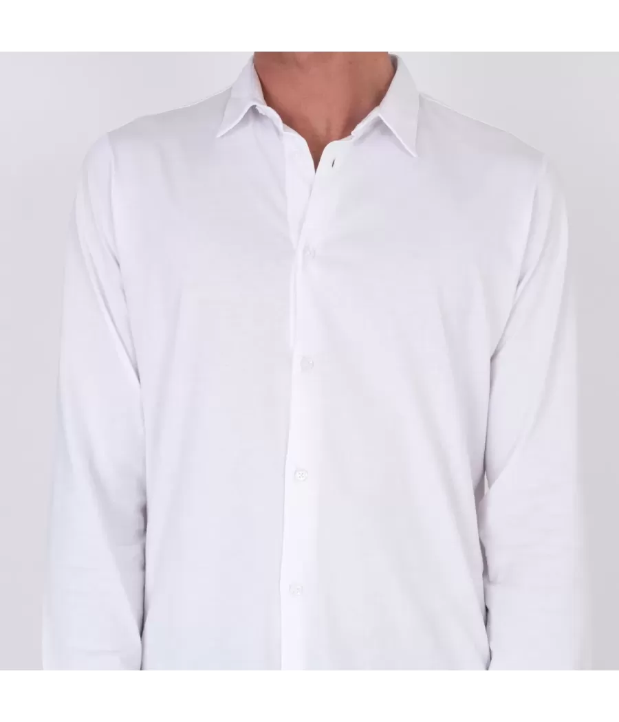 Chemise Homme Jersey W blanc - Chemises homme | Kiwi Saint Tropez