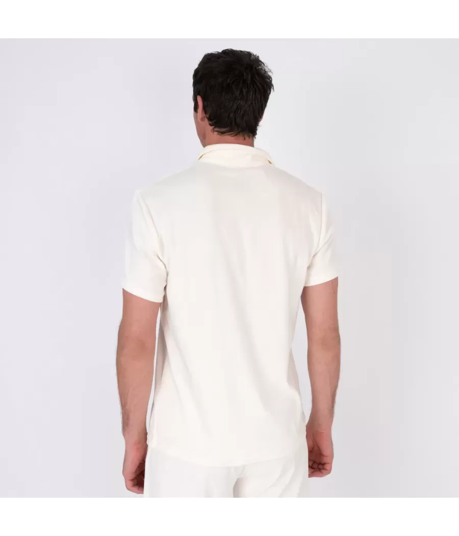 Terry herenpolo ecru - Polos homme | Kiwi Saint Tropez