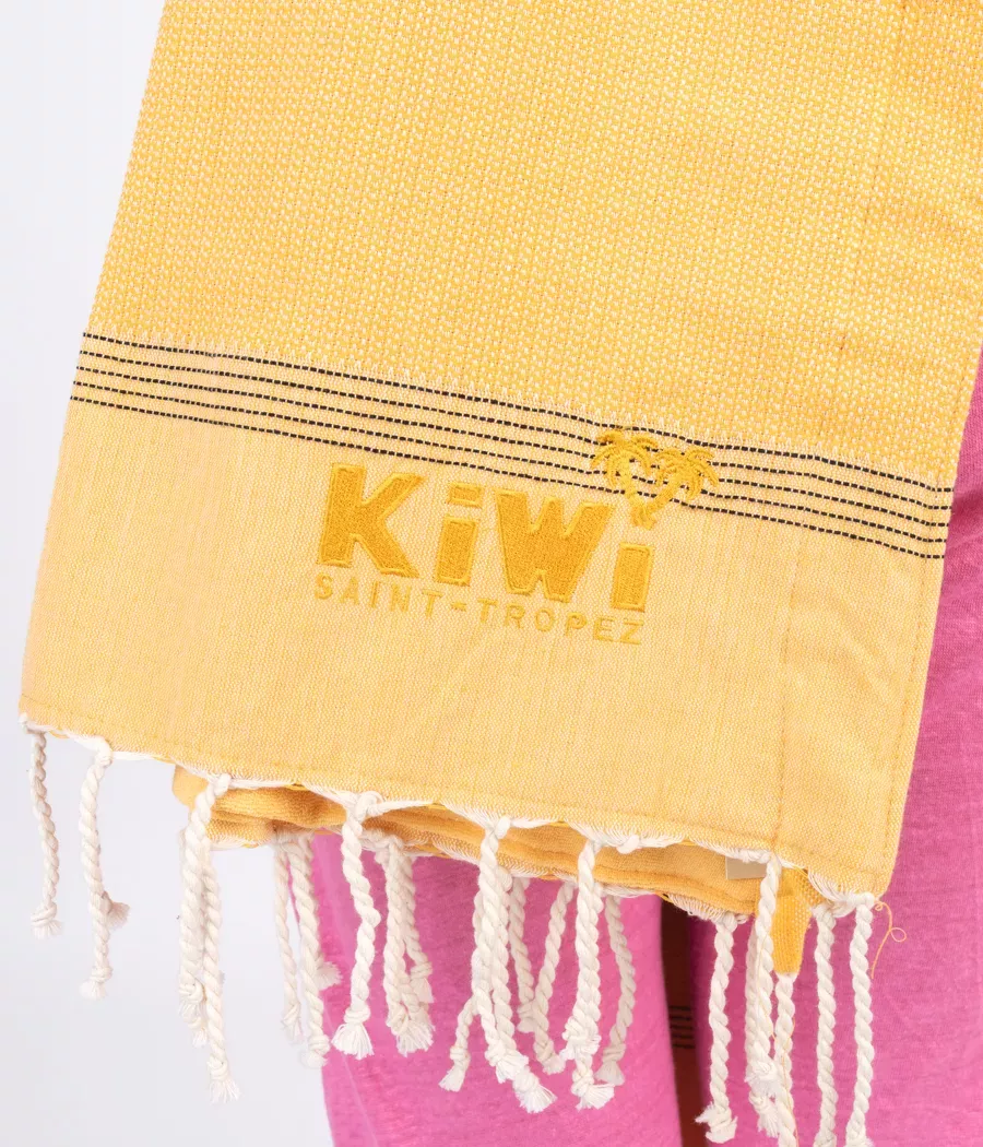 Fouta serviette chevron | Kiwi Saint Tropez