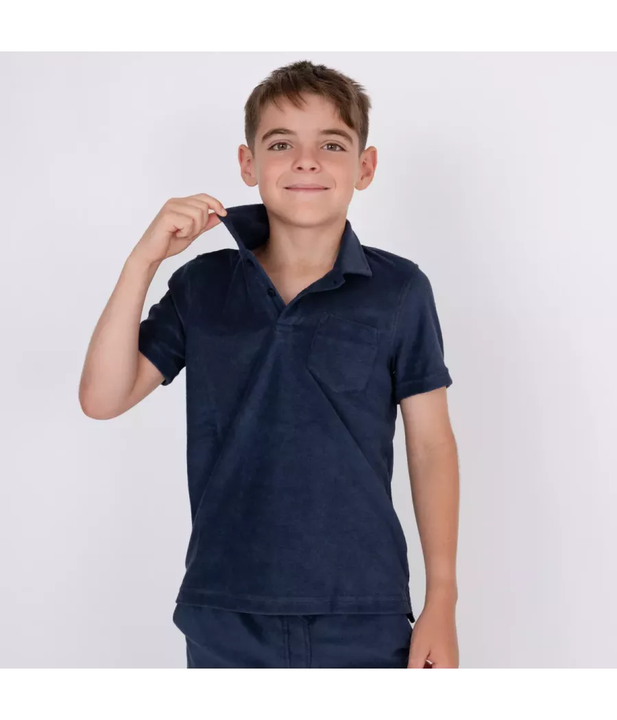 Terry boy polo shirt - Polos boy | Kiwi Saint Tropez