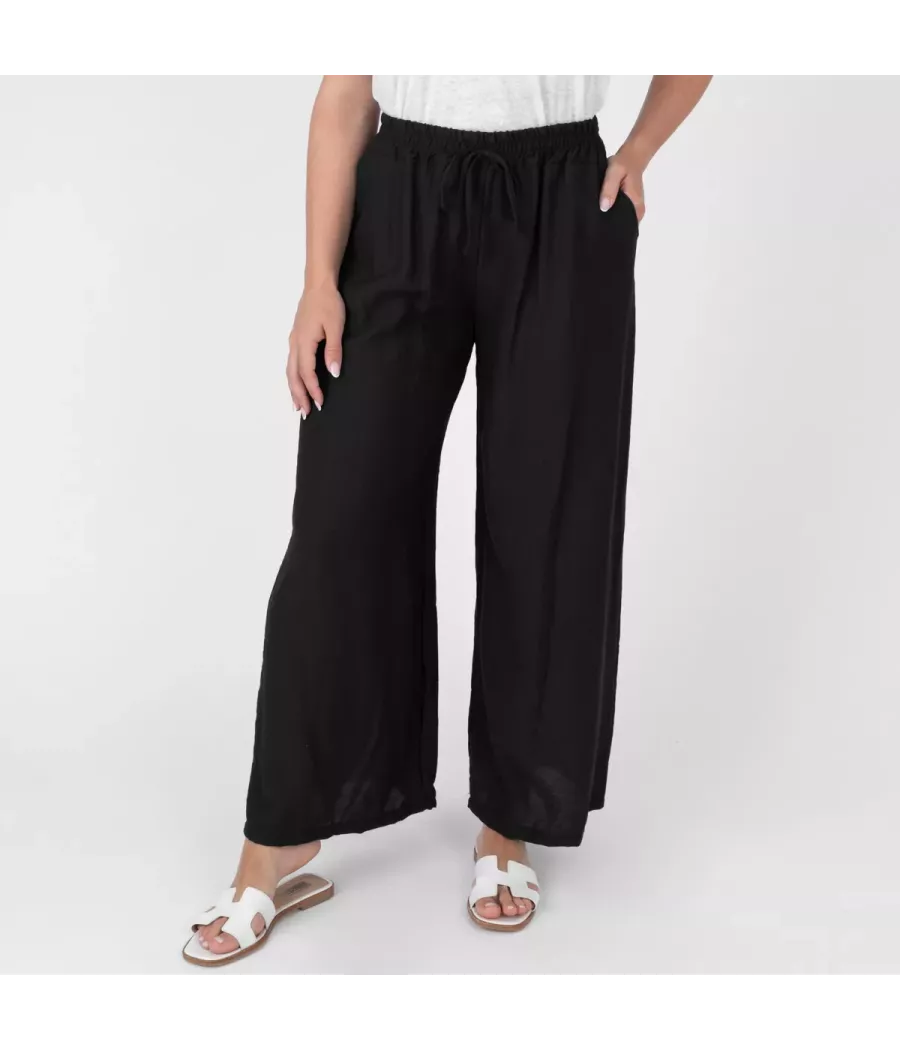 Besty crêpe damesbroek - Pantalons femme | Kiwi Saint Tropez