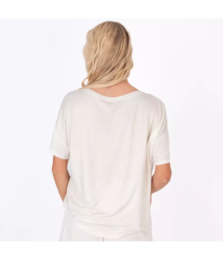 T-shirt femme oversize doré | Kiwi Saint Tropez