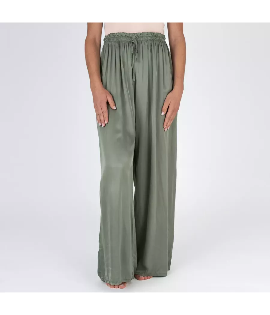 Pantalon femme satin - Pantalons femme | Kiwi Saint Tropez