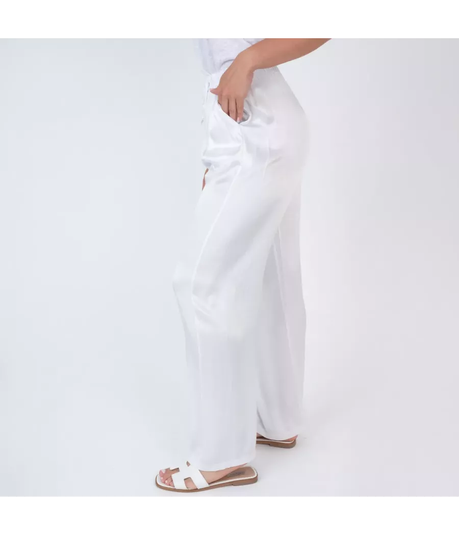 Women's satin trousers - Women pants | Kiwi Saint Tropez