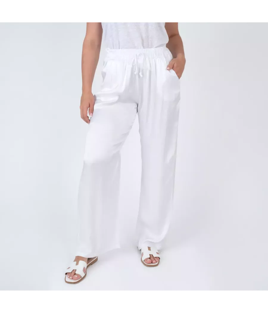 Women's satin trousers - Women pants | Kiwi Saint Tropez