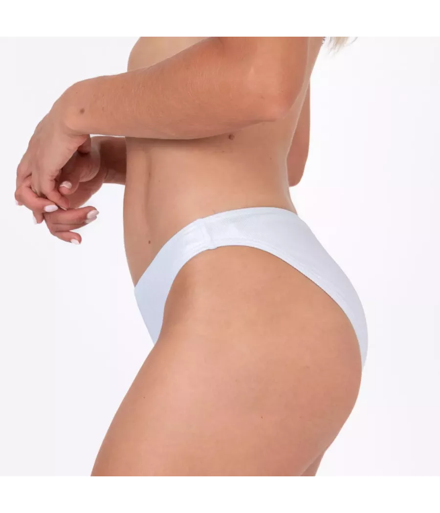 Culotte de maillot femme basique splendide blanc | Kiwi Saint Tropez