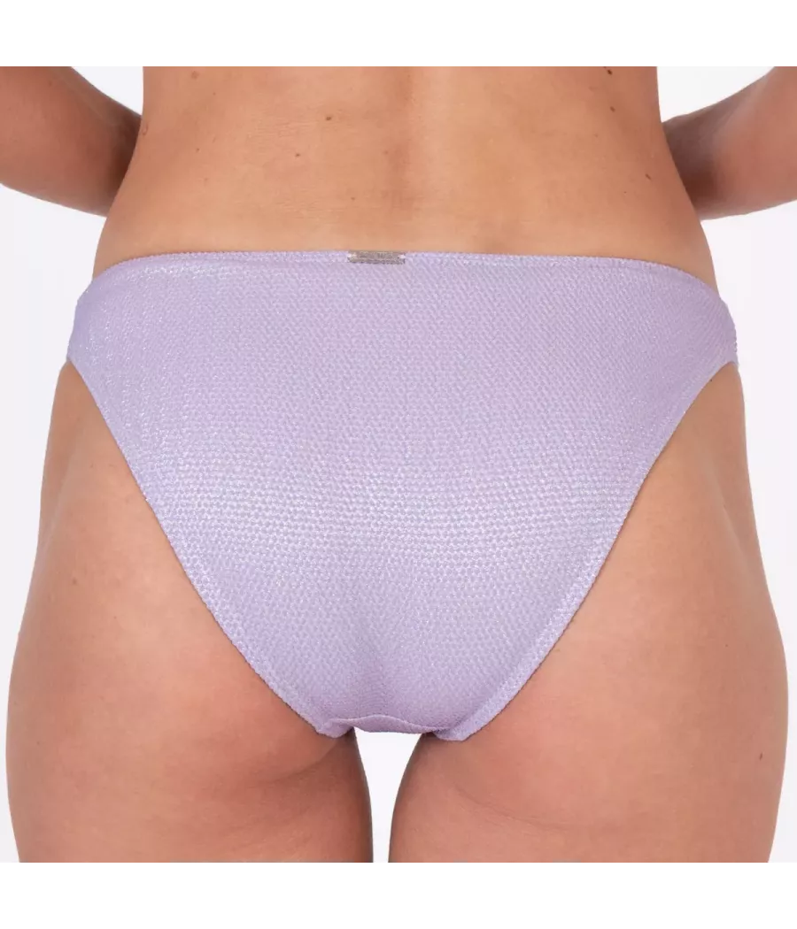 Culotte de maillot femme basique shiny violet | Kiwi Saint Tropez