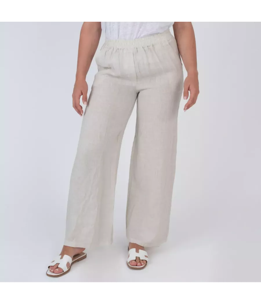 Pantalon femme en lin Mia - Pantalons femme | Kiwi Saint Tropez