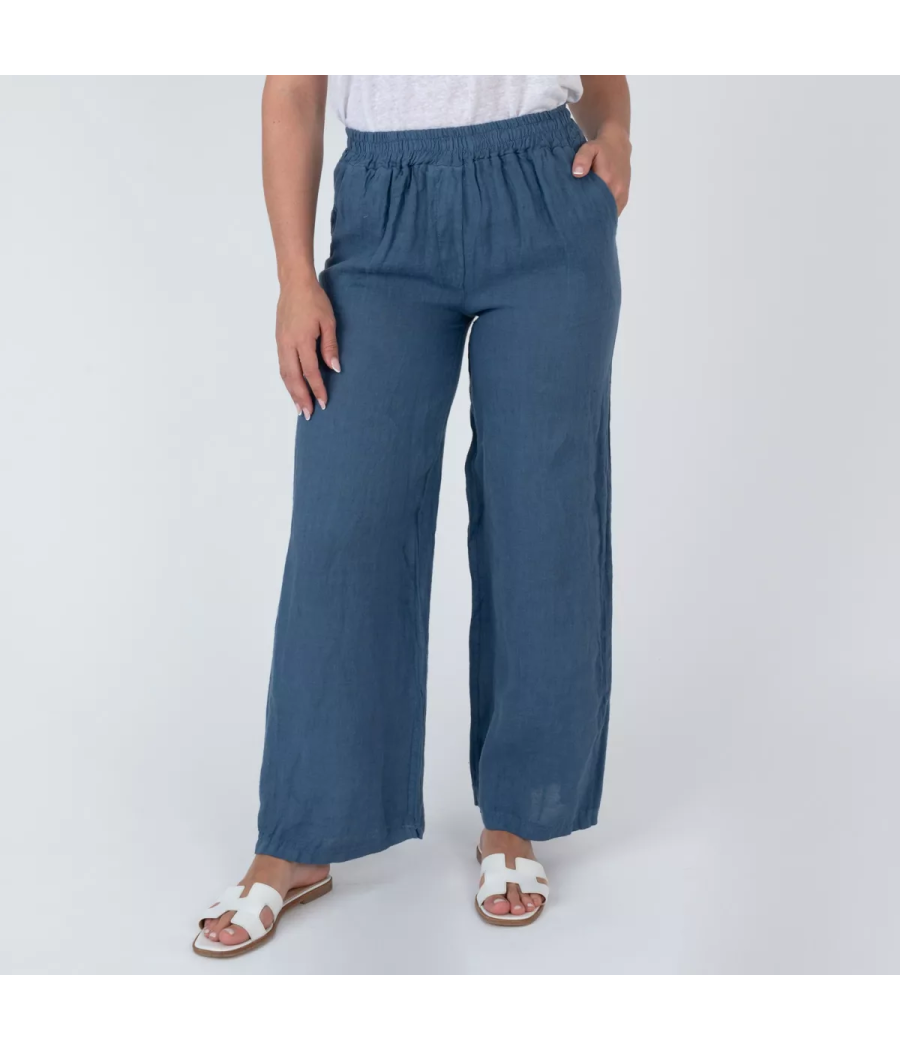 Pantalon femme en lin Mia - Pantalons femme | Kiwi Saint Tropez