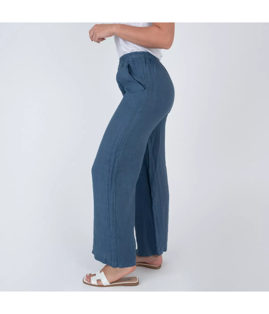 Pantalon femme en lin Mia - Pantalons femme | Kiwi Saint Tropez