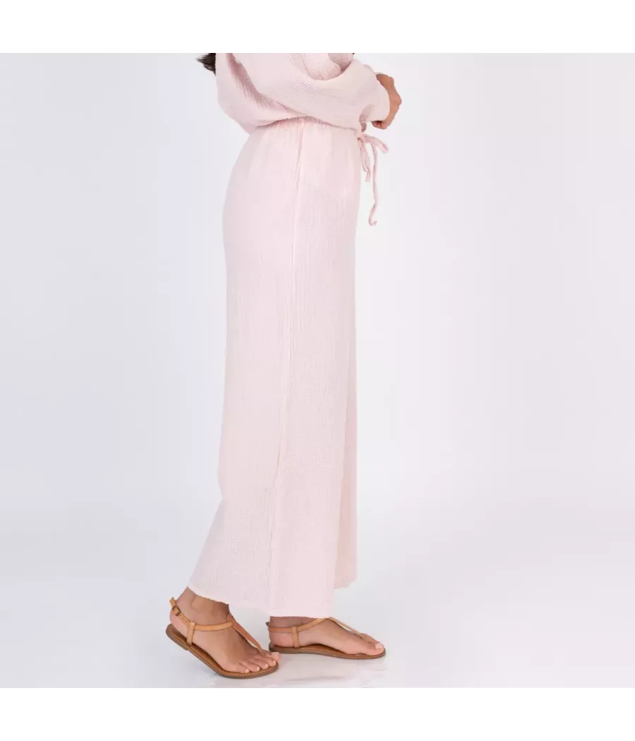 Women's cotton gauze trousers - Women pants | Kiwi Saint Tropez