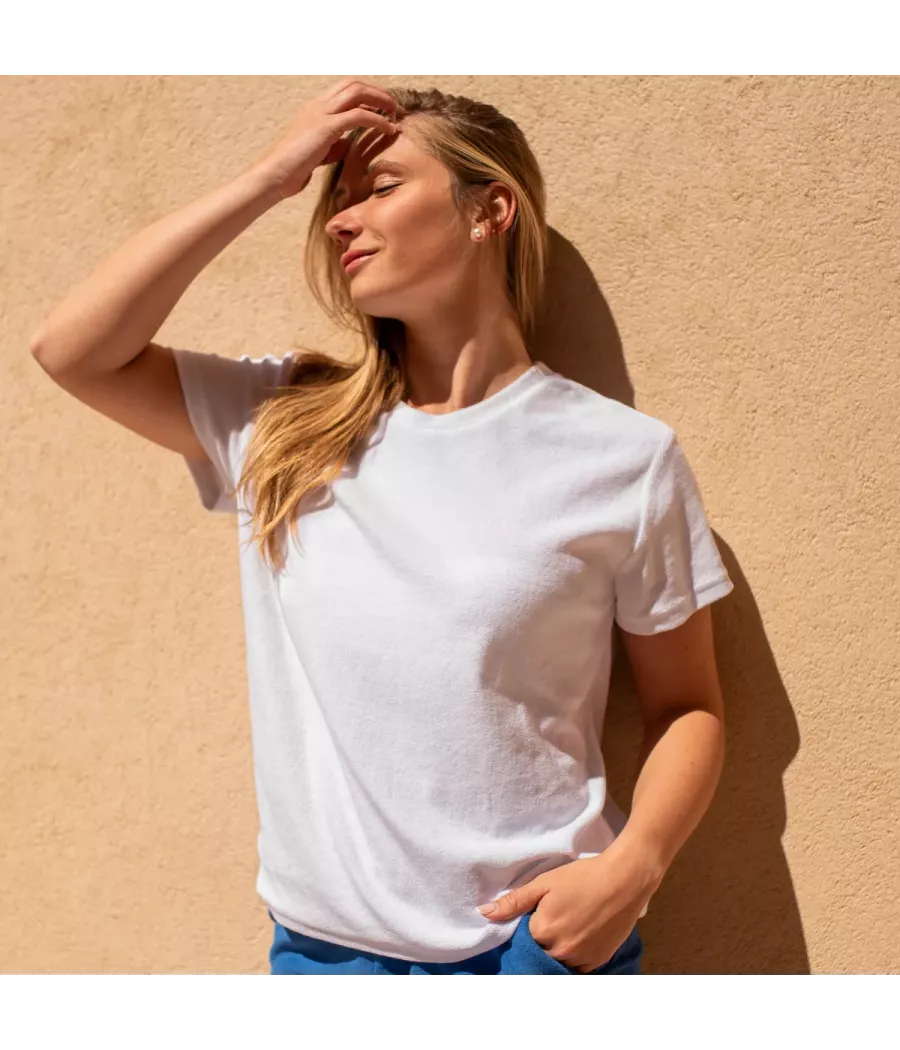 T-shirt femme éponge Terry | Kiwi Saint Tropez