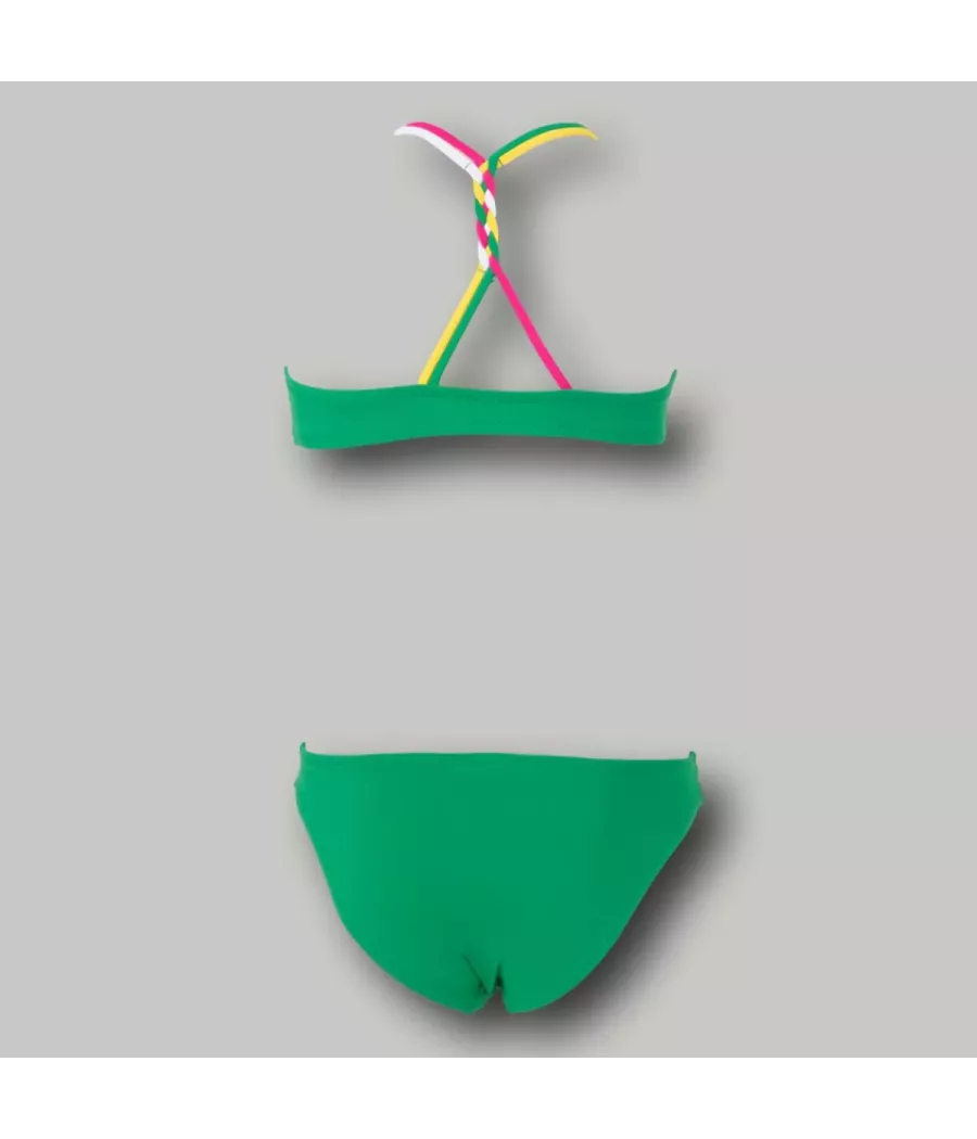 Maillot 2 pièces fille brassière sweety menthe | Kiwi Saint Tropez