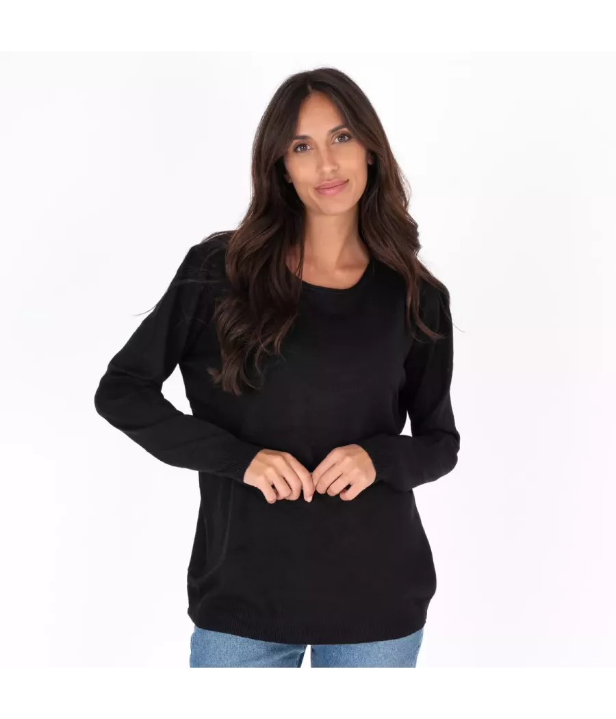 Pull femme col rond Melanie | Kiwi Saint Tropez