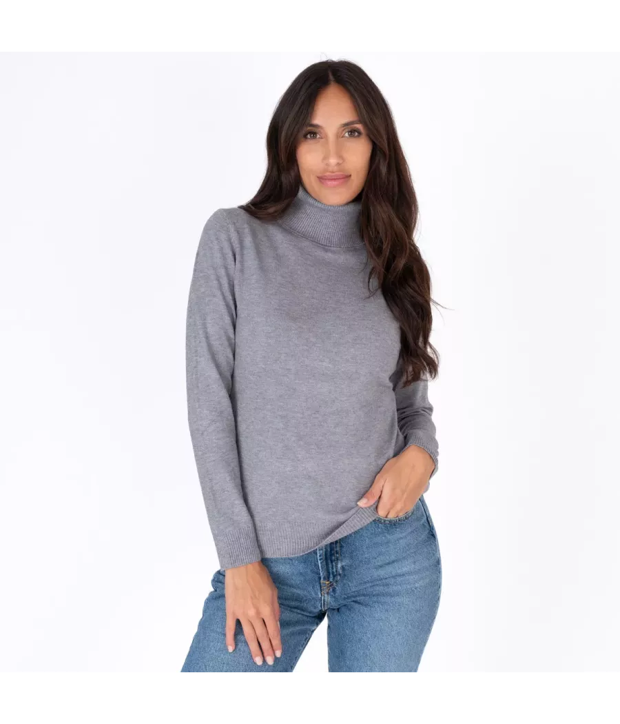 Pull femme col roulé Melanie | Kiwi Saint Tropez