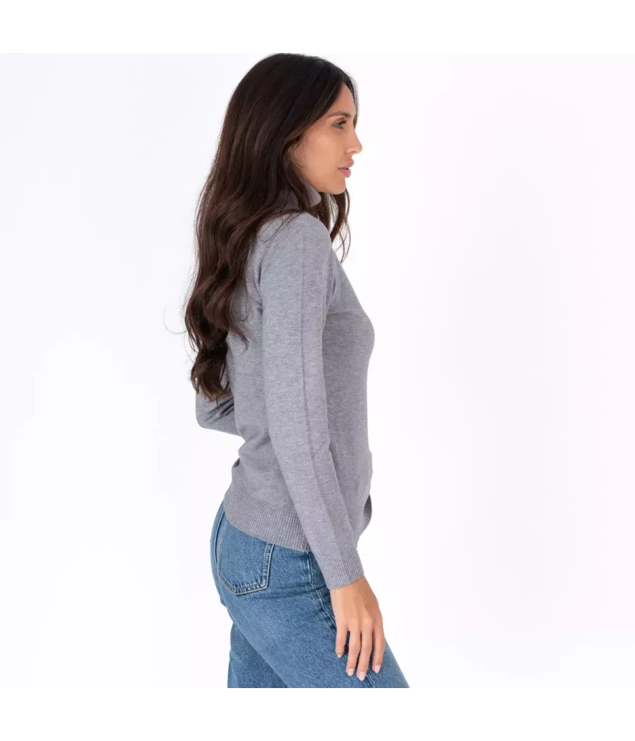 Pull femme col roulé Melanie | Kiwi Saint Tropez