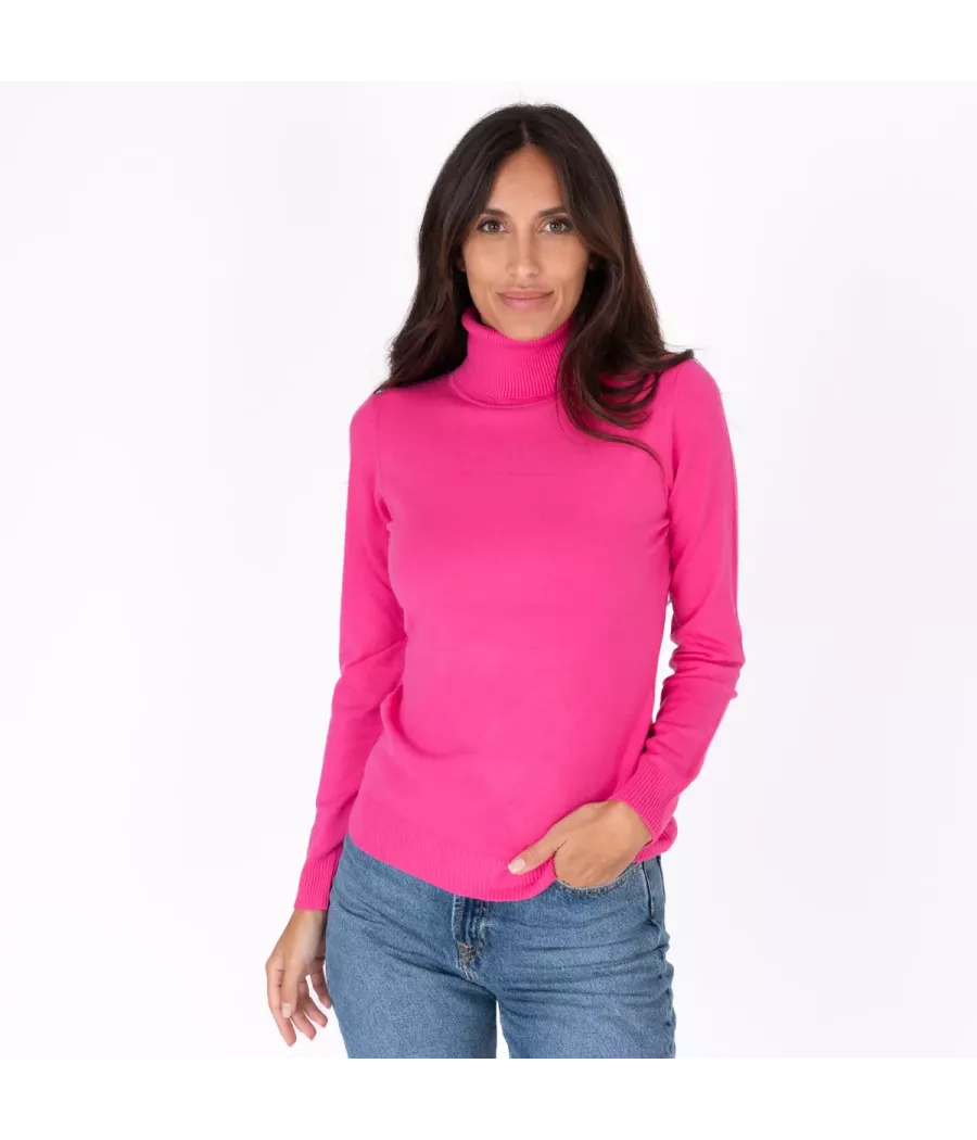 Pull femme col roulé Melanie | Kiwi Saint Tropez