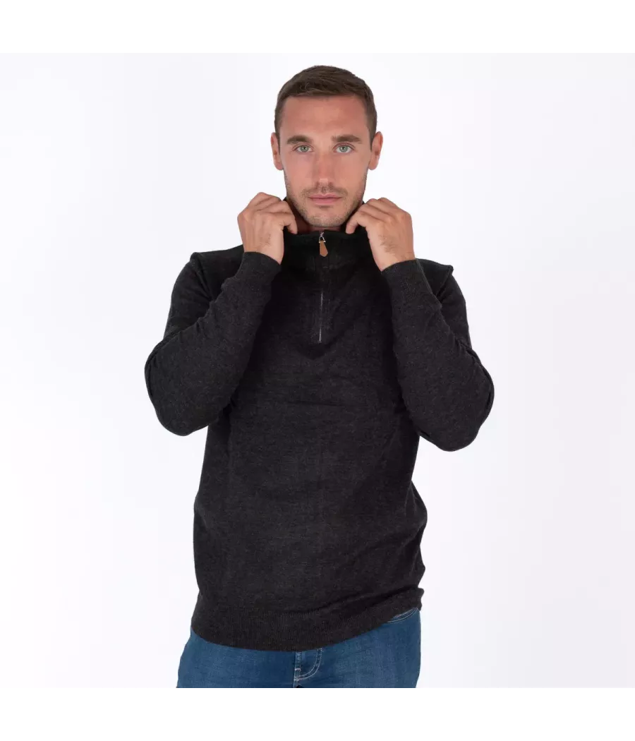 Pull homme col zip | Kiwi Saint Tropez