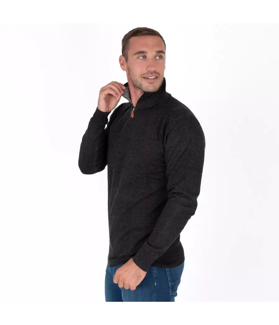 Pull homme col zip | Kiwi Saint Tropez