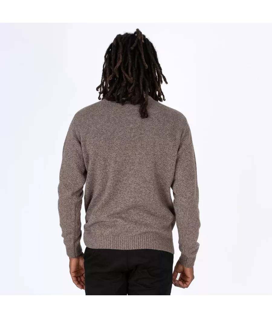 Pull homme col roulé chiné | Kiwi Saint Tropez